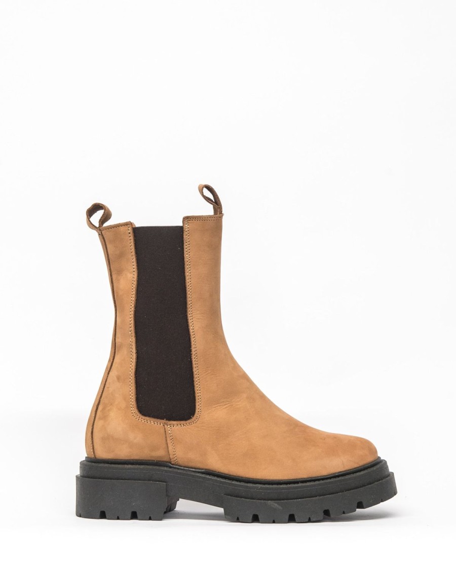 Zoe Kratzmann Derive Boot-Tan Nubuck Boots