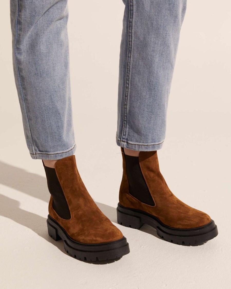 Zoe Kratzmann Compass Boot-Brown Suede Boots