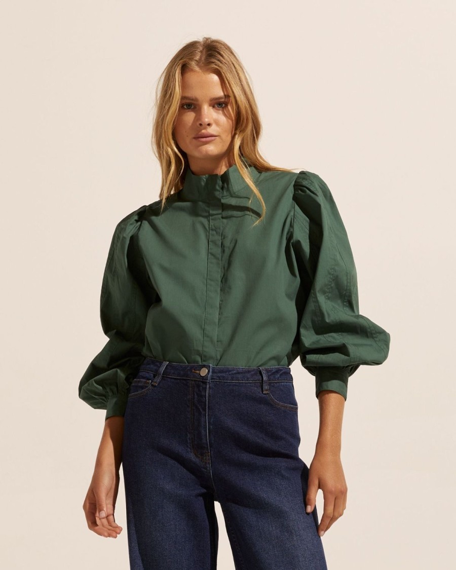 Zoe Kratzmann Oblige Top-Basil Tops