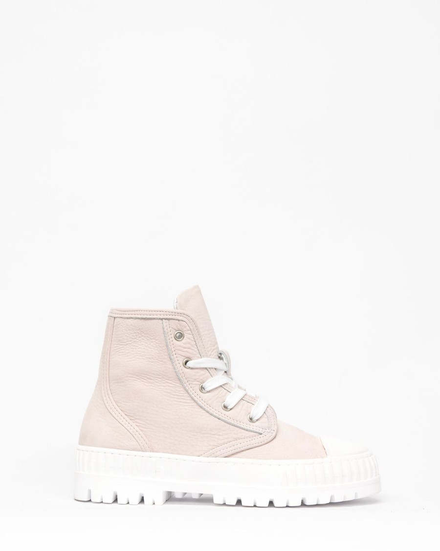 Zoe Kratzmann Exempt Sneaker-Rose Leather Sneakers