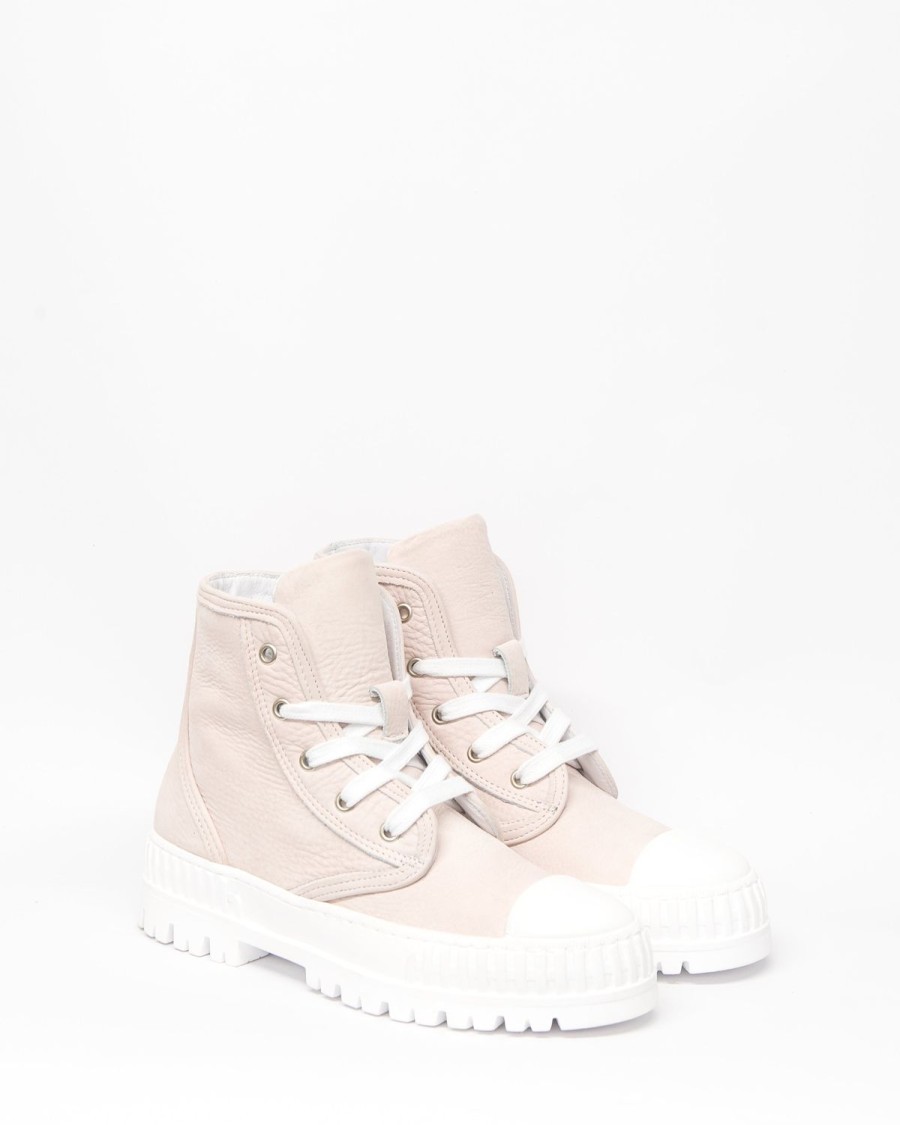 Zoe Kratzmann Exempt Sneaker-Rose Leather Sneakers