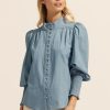 Zoe Kratzmann Pier Top-Chambray Tops