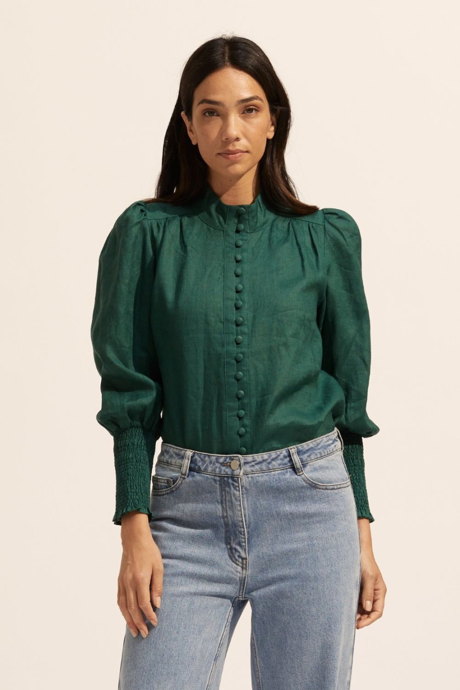 Zoe Kratzmann Pier Top-Green Tops