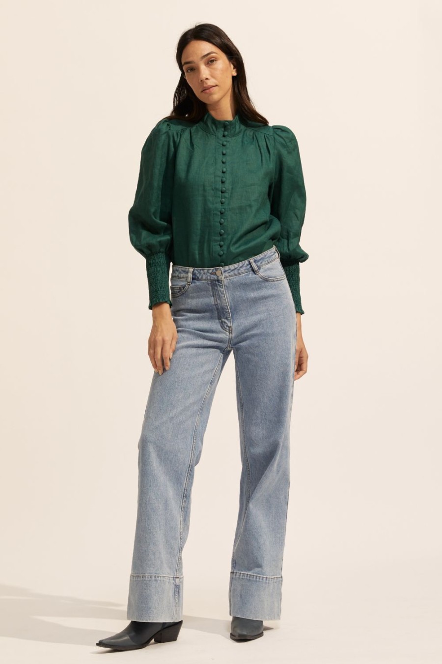 Zoe Kratzmann Pier Top-Green Tops