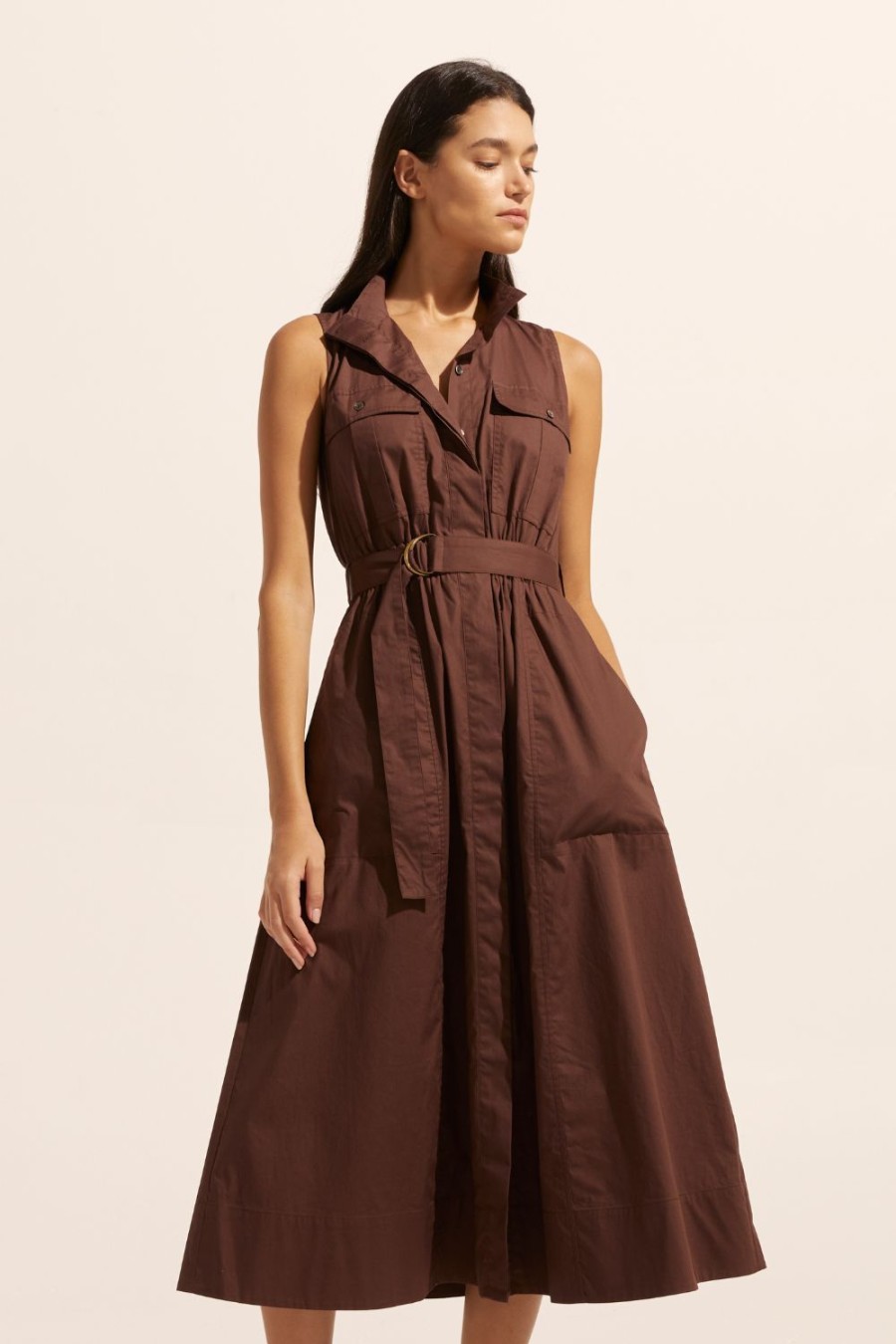 Zoe Kratzmann Snippet Dress-Carob Dresses