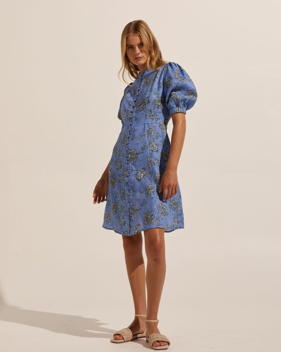 Zoe Kratzmann Intent Dress-Azure Botanic Dresses