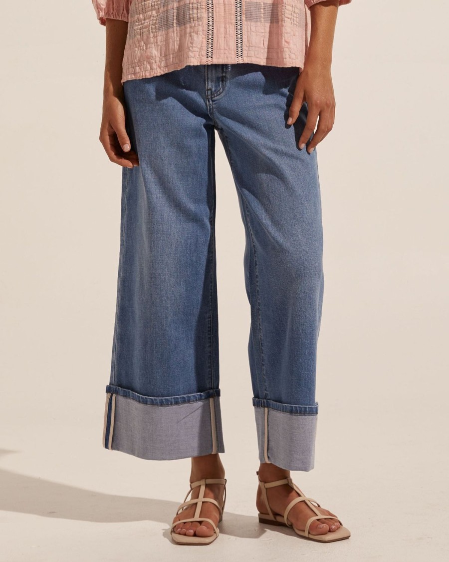 Zoe Kratzmann Limit Jean-Mid Denim Bottoms