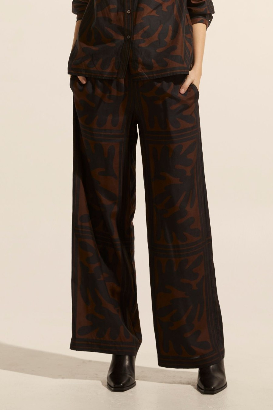 Zoe Kratzmann Breeze Pant-Choc Frond Bottoms