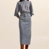 Zoe Kratzmann Accord Skirt-Washed Denim Bottoms