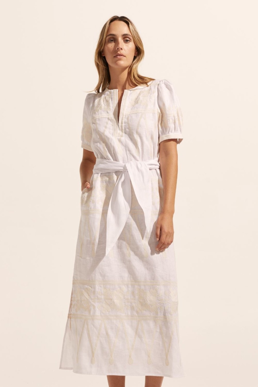 Zoe Kratzmann Unify Dress-Porcelain Embroid Dresses