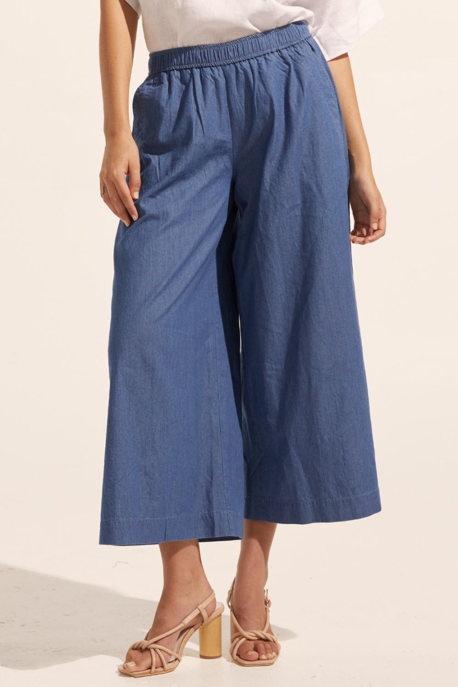 Zoe Kratzmann Stance Pant-Chambray Bottoms