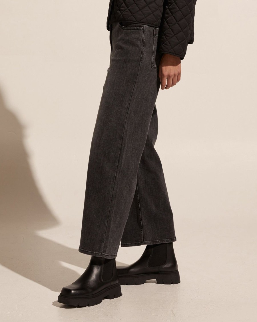 Zoe Kratzmann Beacon Jean-Washed Black Denim Bottoms