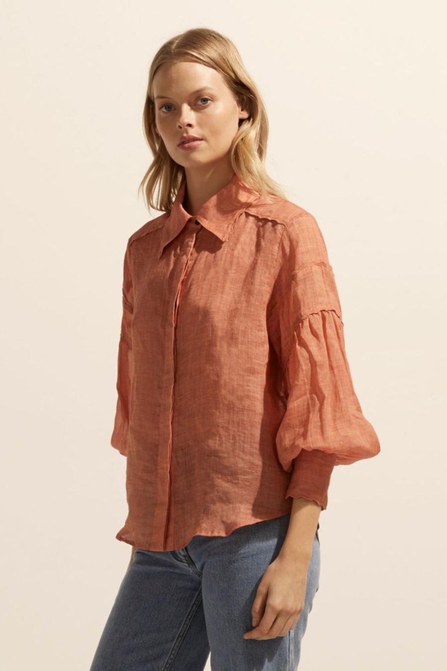 Zoe Kratzmann Dash Top-Apricot Tops