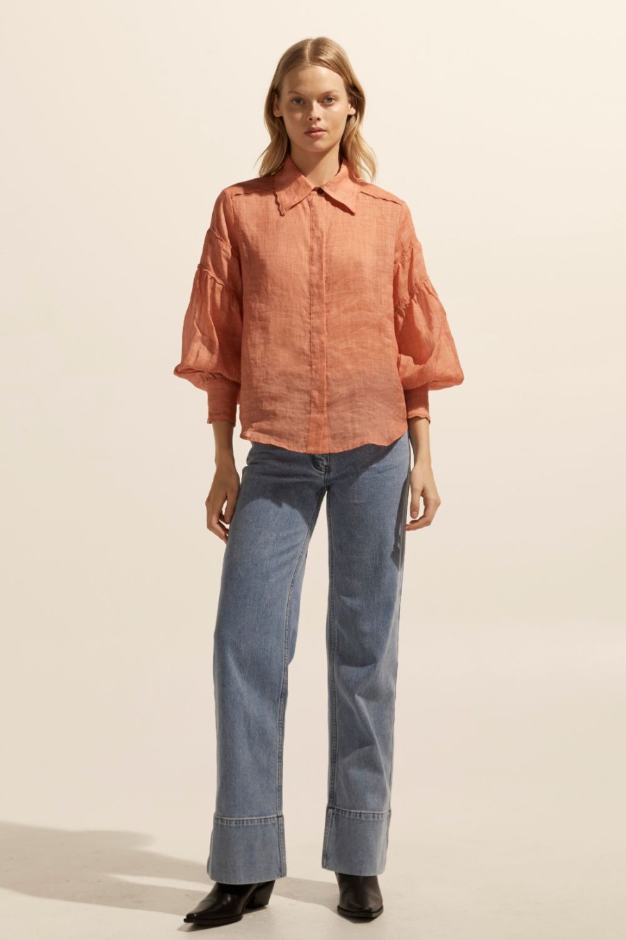 Zoe Kratzmann Dash Top-Apricot Tops