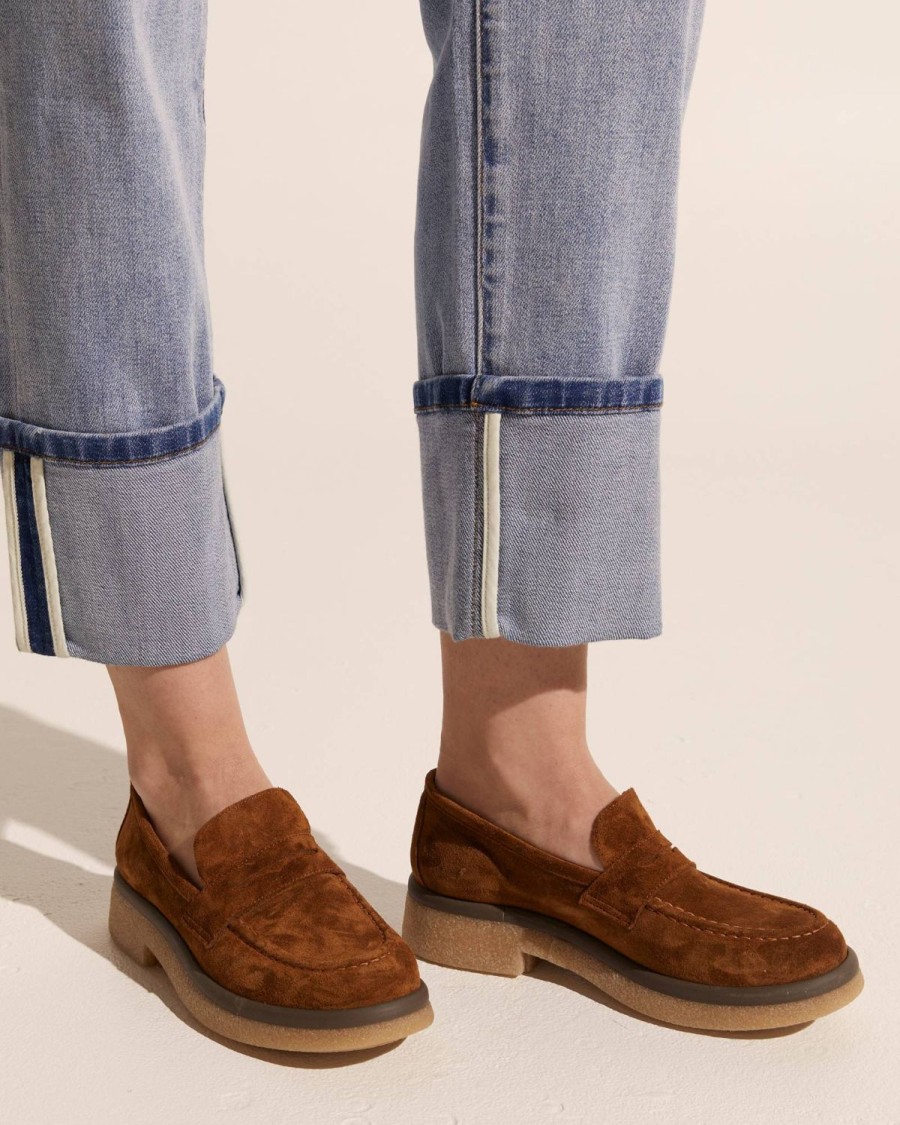 Zoe Kratzmann Lotto Loafer-Brown Suede Loafers