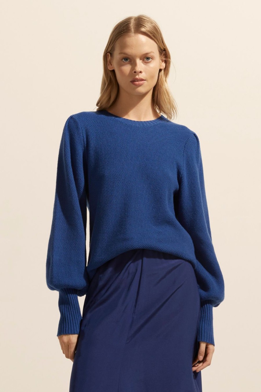 Zoe Kratzmann Gather Knit-Kingfisher Knitwear