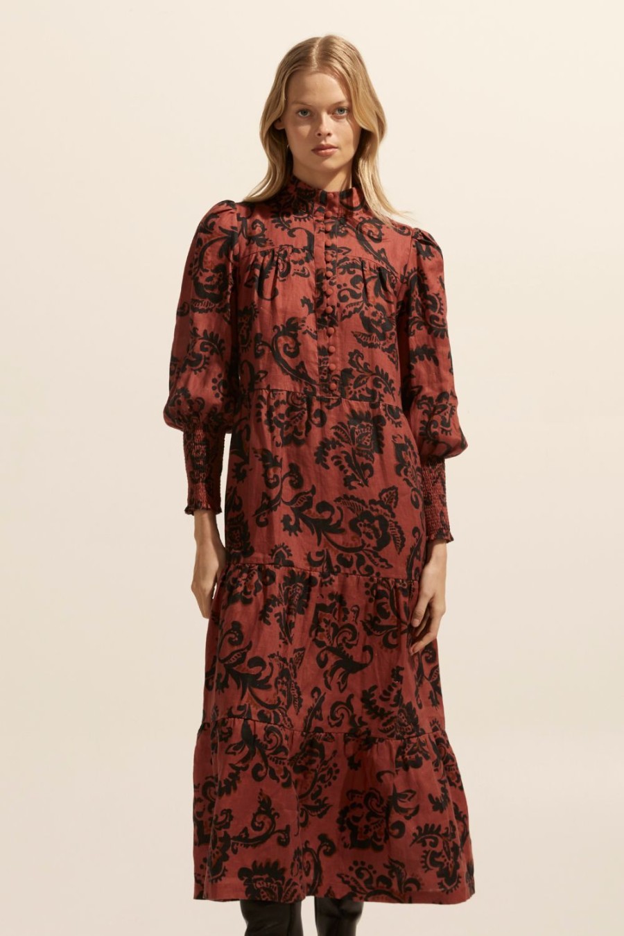 Zoe Kratzmann Recruit Dress-Clay Floral Dresses