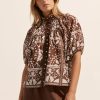 Zoe Kratzmann Roam Top-Choc Mosaic Tops