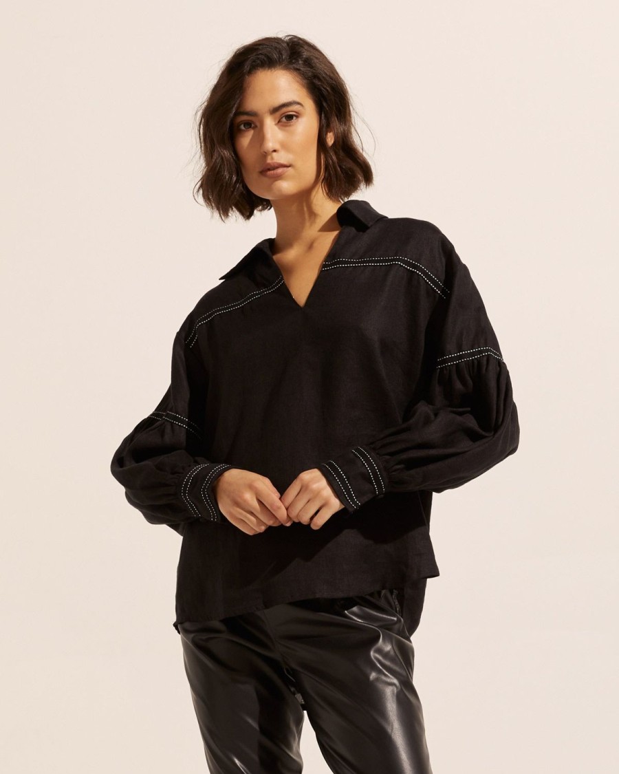 Zoe Kratzmann Bounty Top-Black Tops