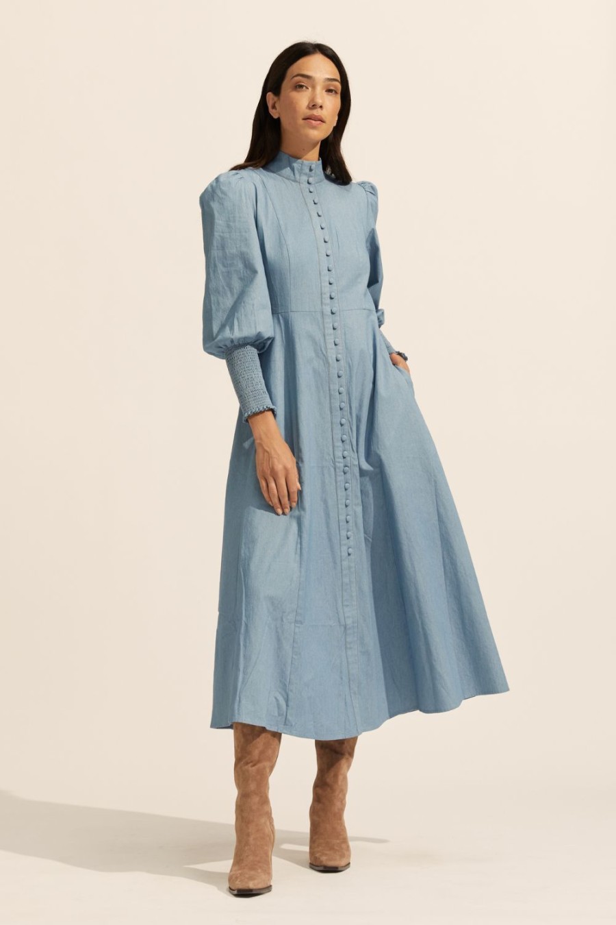 Zoe Kratzmann Crave Dress-Chambray Dresses