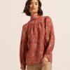 Zoe Kratzmann Pace Top-Rust Paisley Tops