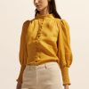 Zoe Kratzmann Pier Top-Ochre Tops