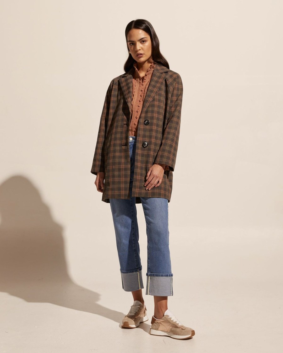 Zoe Kratzmann Transit Coat-Toasted Check Coats