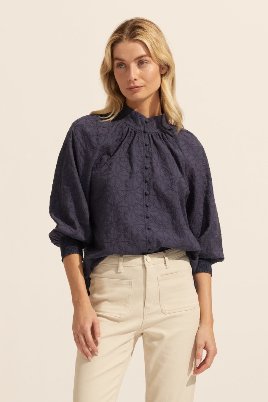 Zoe Kratzmann Carousel Top-Indigo Tops