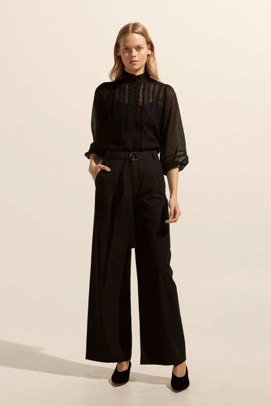 Zoe Kratzmann Scenic Pant-Black Bottoms