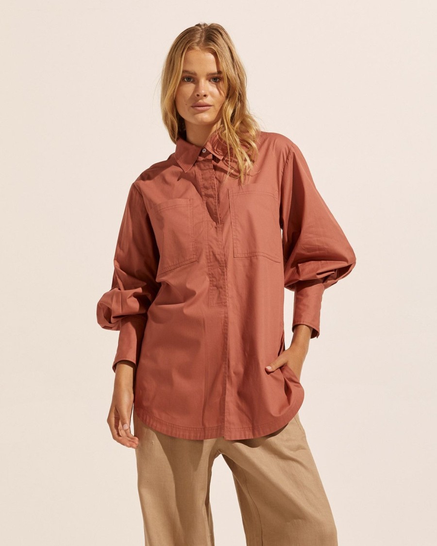 Zoe Kratzmann Ardent Top-Rust Tops