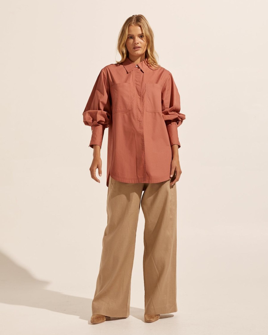 Zoe Kratzmann Ardent Top-Rust Tops