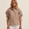 Zoe Kratzmann Bond Top-Cafe Stripe Tops