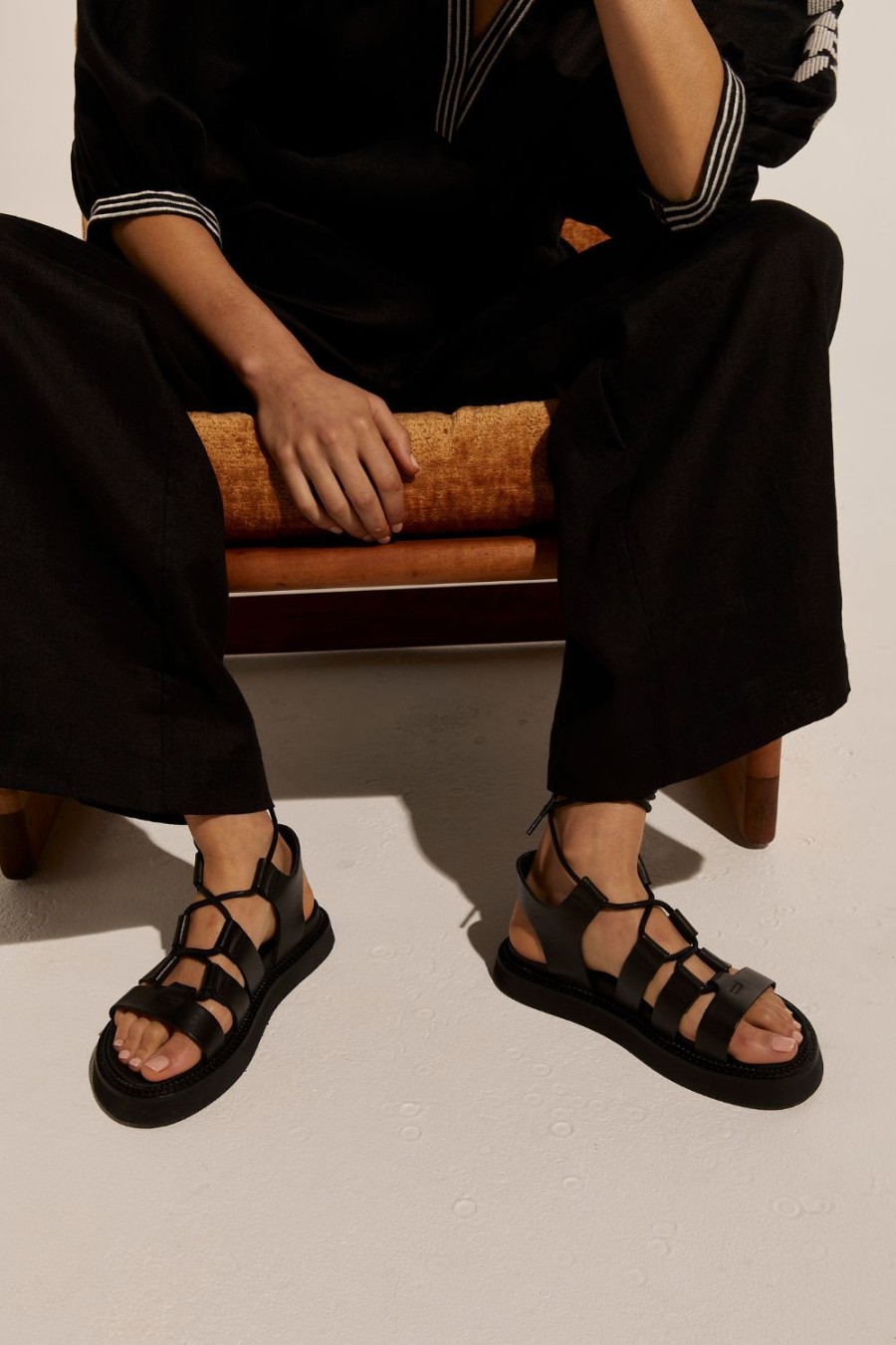 Zoe Kratzmann Record Sandal-Black Sandals